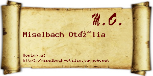 Miselbach Otília névjegykártya
